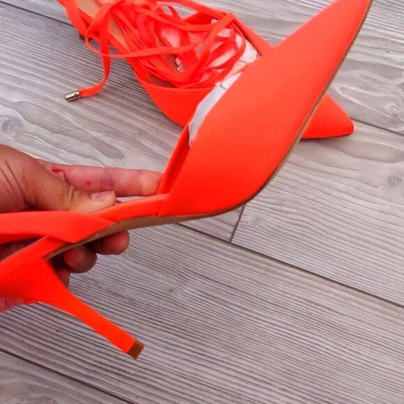 (7-2787)  🔥3/$20🔥 Mysoft Women's Wrap Heeled Sandals Strappy Sz 8 - Picture 7 of 13